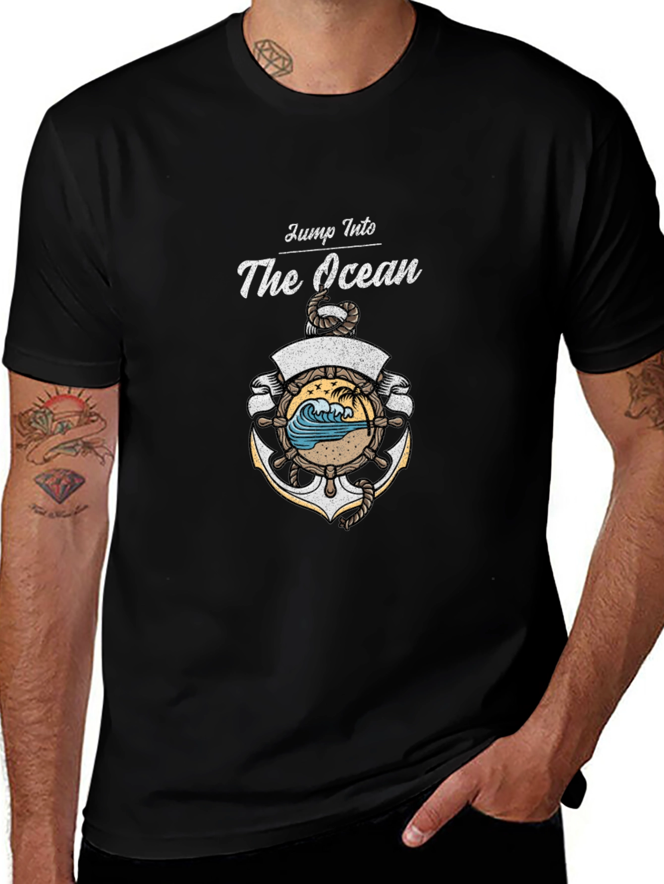 Jump Into The Ocean Graphic Tee