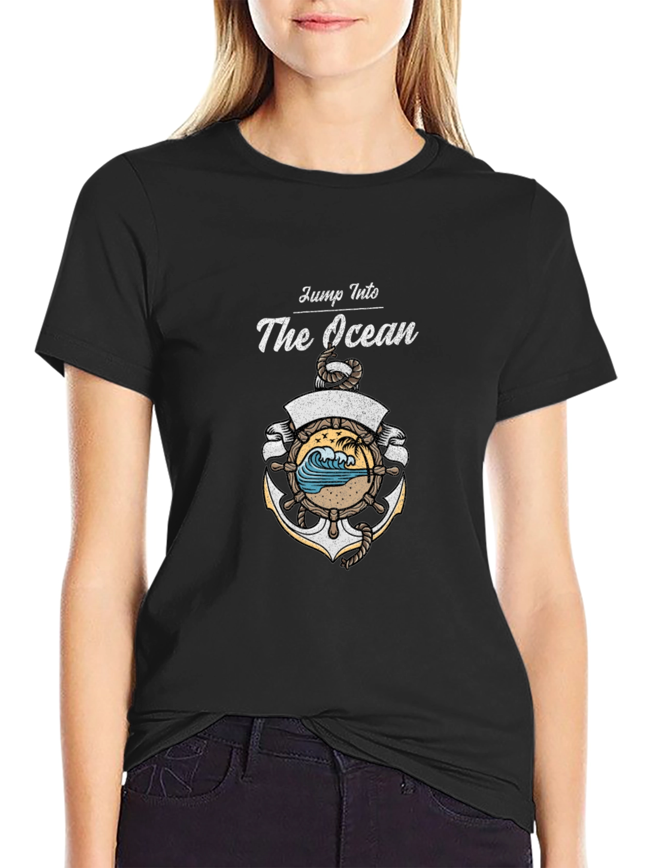 Jump Into The Ocean Graphic Tee