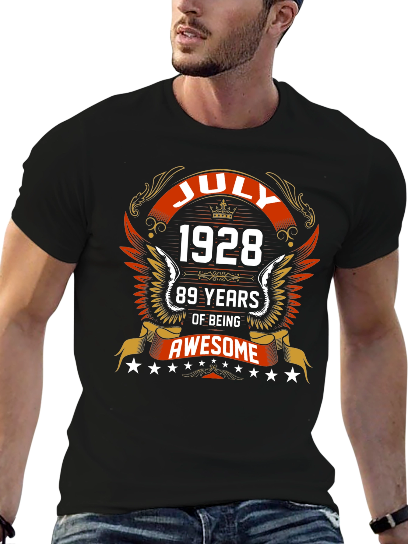 July 1928 89 Years of Being Awesome Graphic Tee