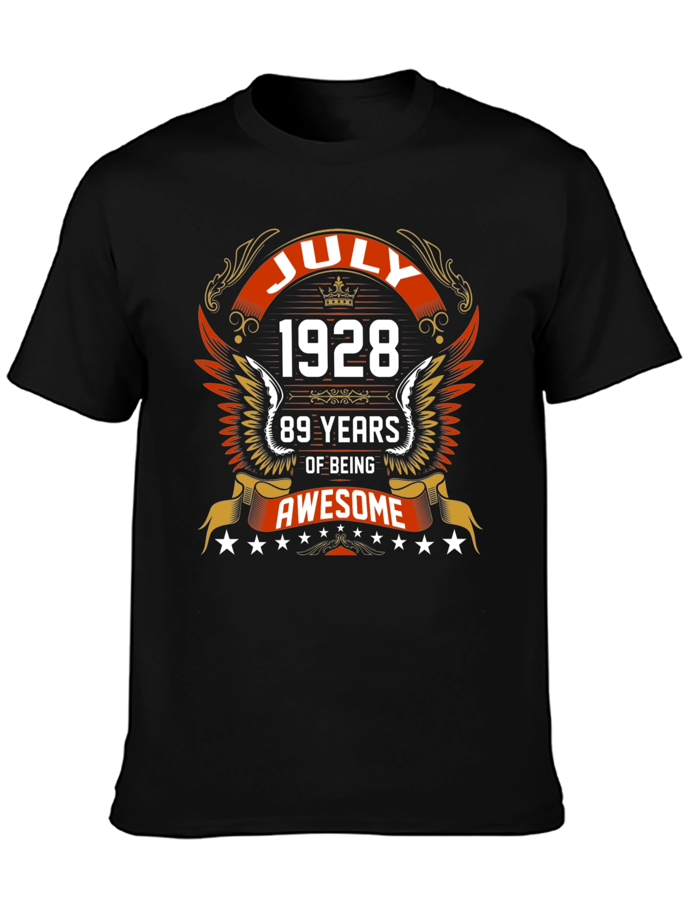 July 1928 89 Years of Being Awesome Graphic Tee