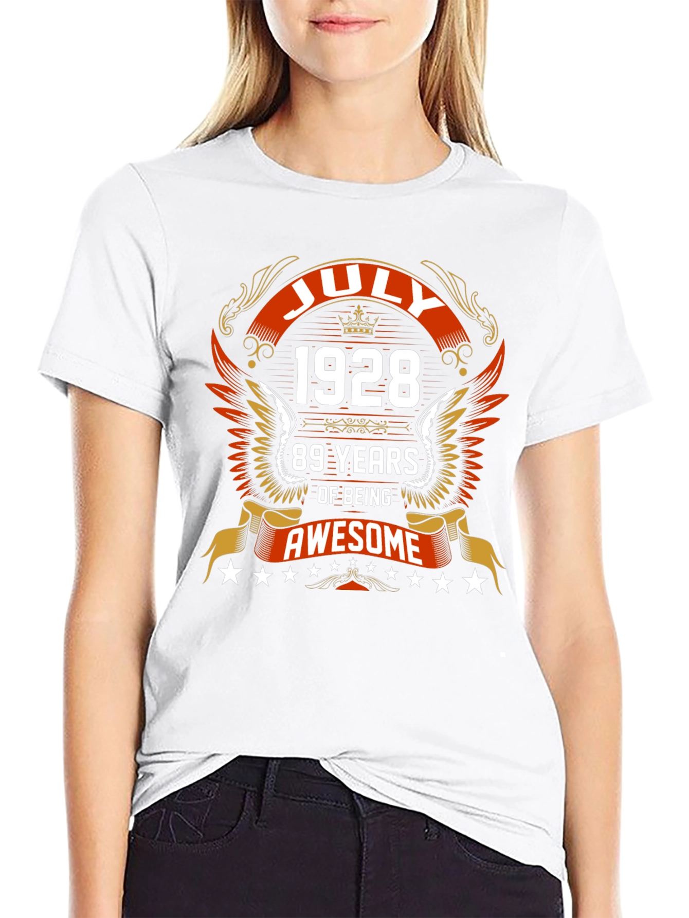 July 1928 89 Years of Being Awesome Graphic Tee