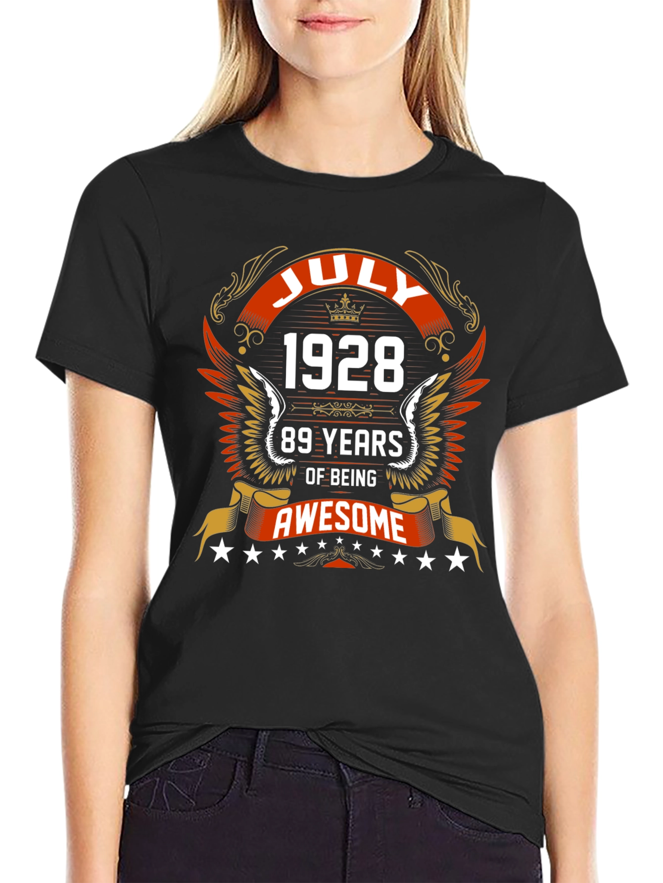 July 1928 89 Years of Being Awesome Graphic Tee