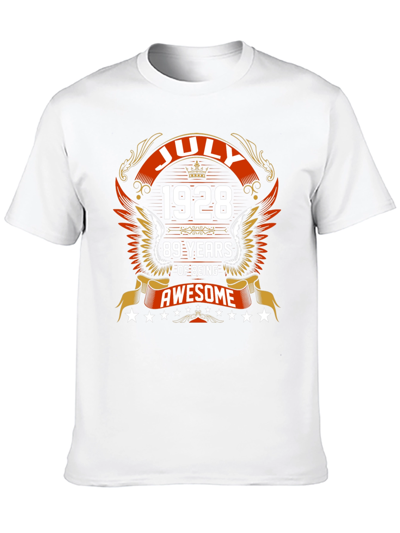 July 1928 89 Years of Being Awesome Graphic Tee
