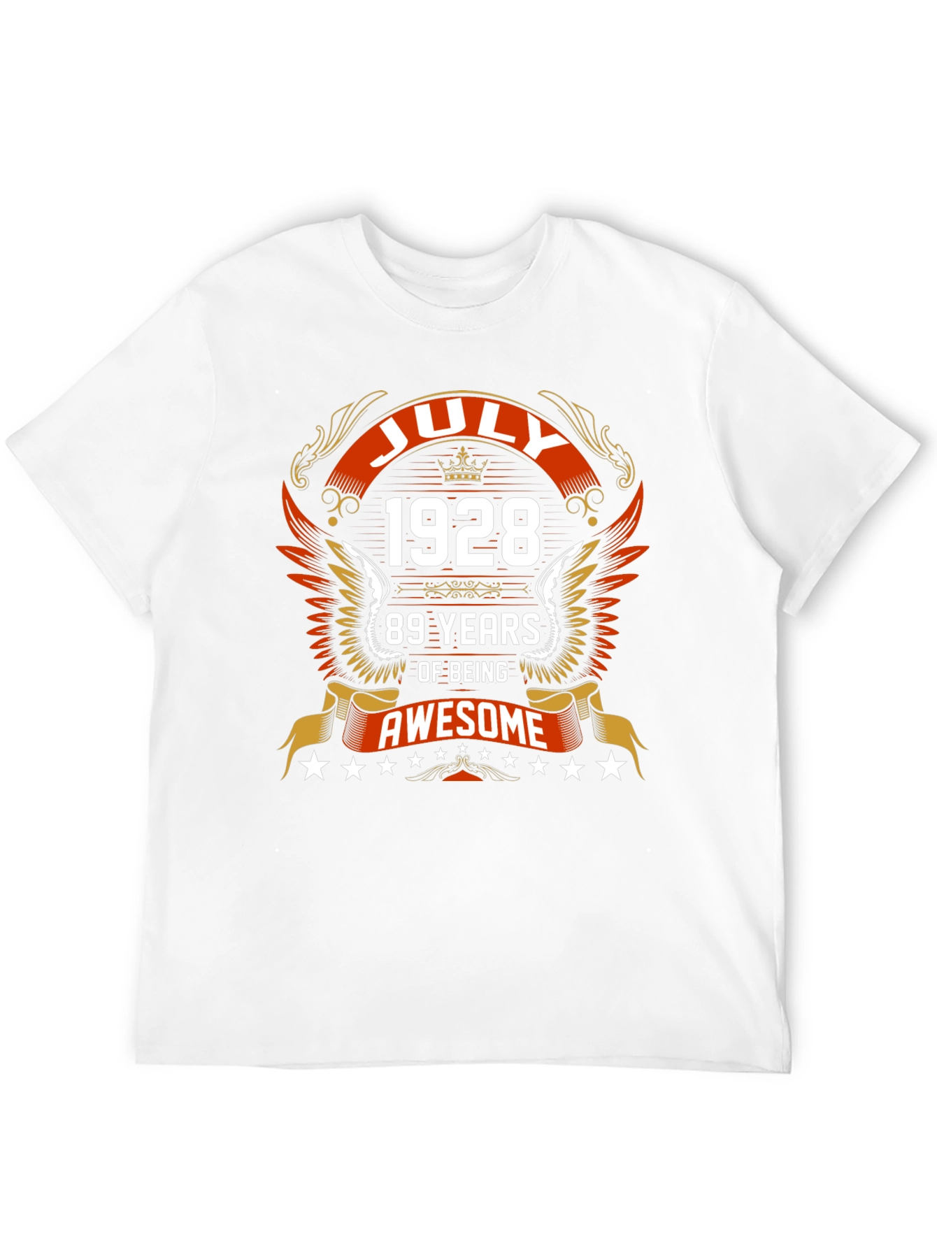 July 1928 89 Years of Being Awesome Graphic Tee
