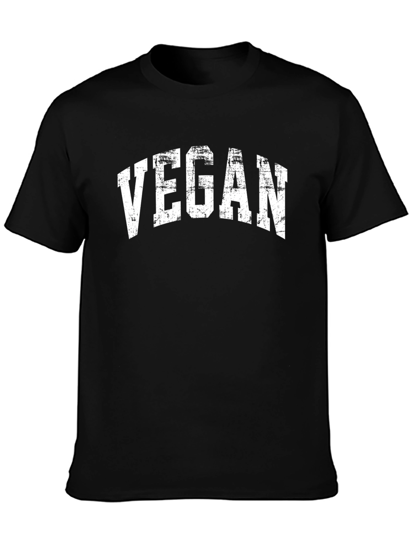 Vegan Graphic T-Shirt - Unisex Black Crew Neck Tee