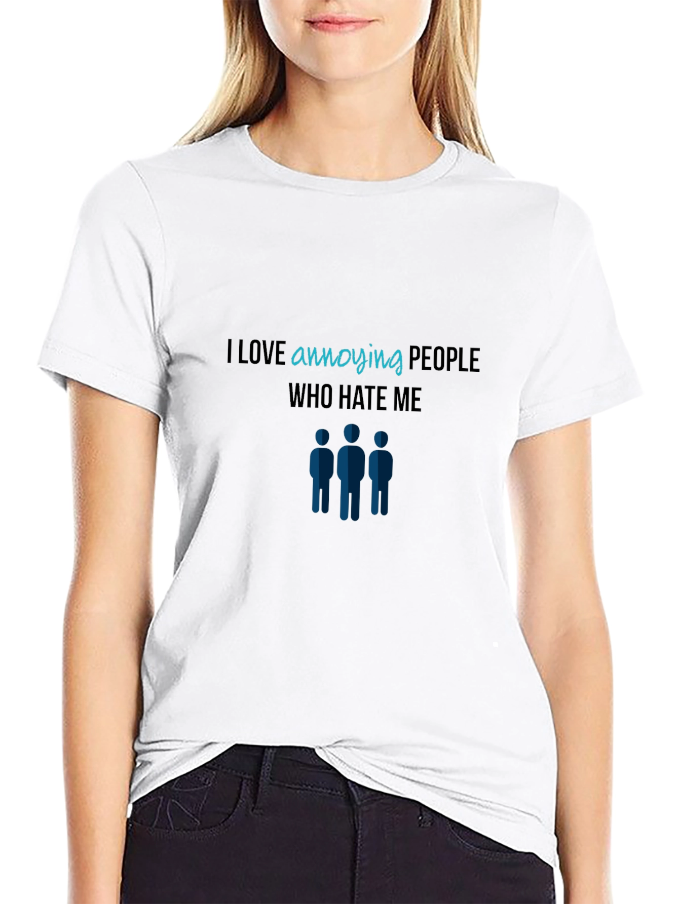 Annoying People Graphic Tee - Black