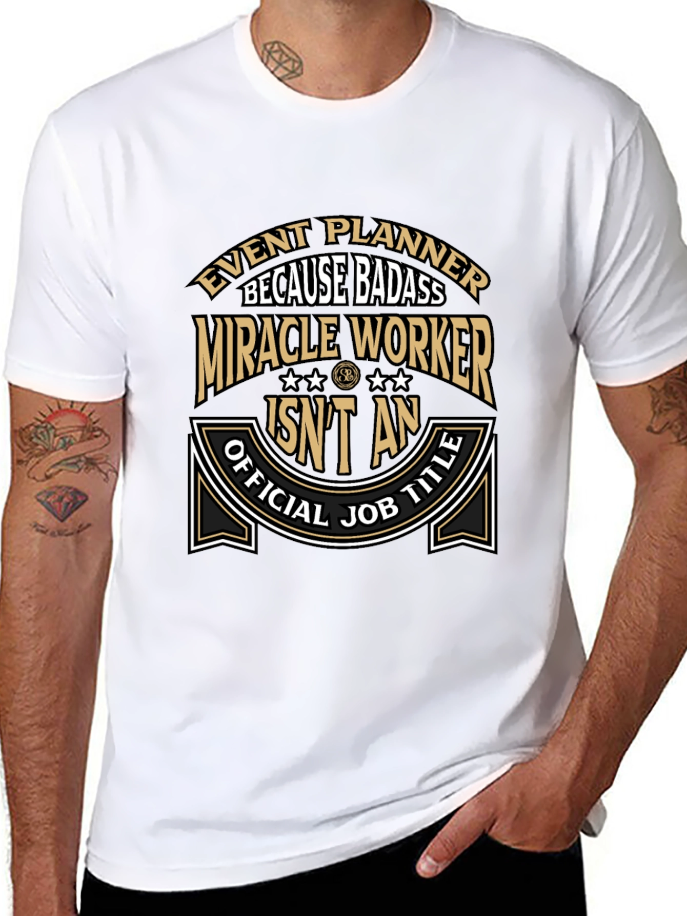 Event Planner Badass T-Shirt Funny Job Title Tee