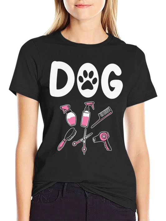 DOG Grooming Tools T-Shirt – Cute Dog Groomer Graphic Tee