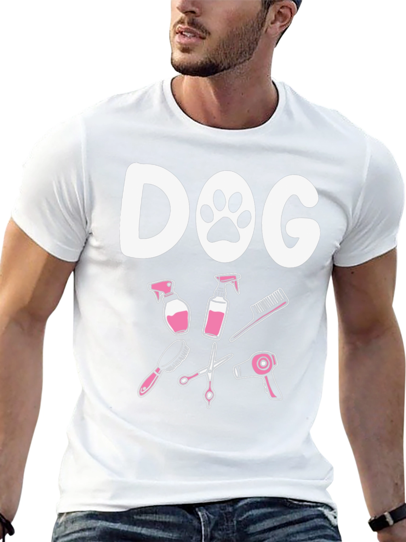 DOG Grooming Tools T-Shirt – Cute Dog Groomer Graphic Tee
