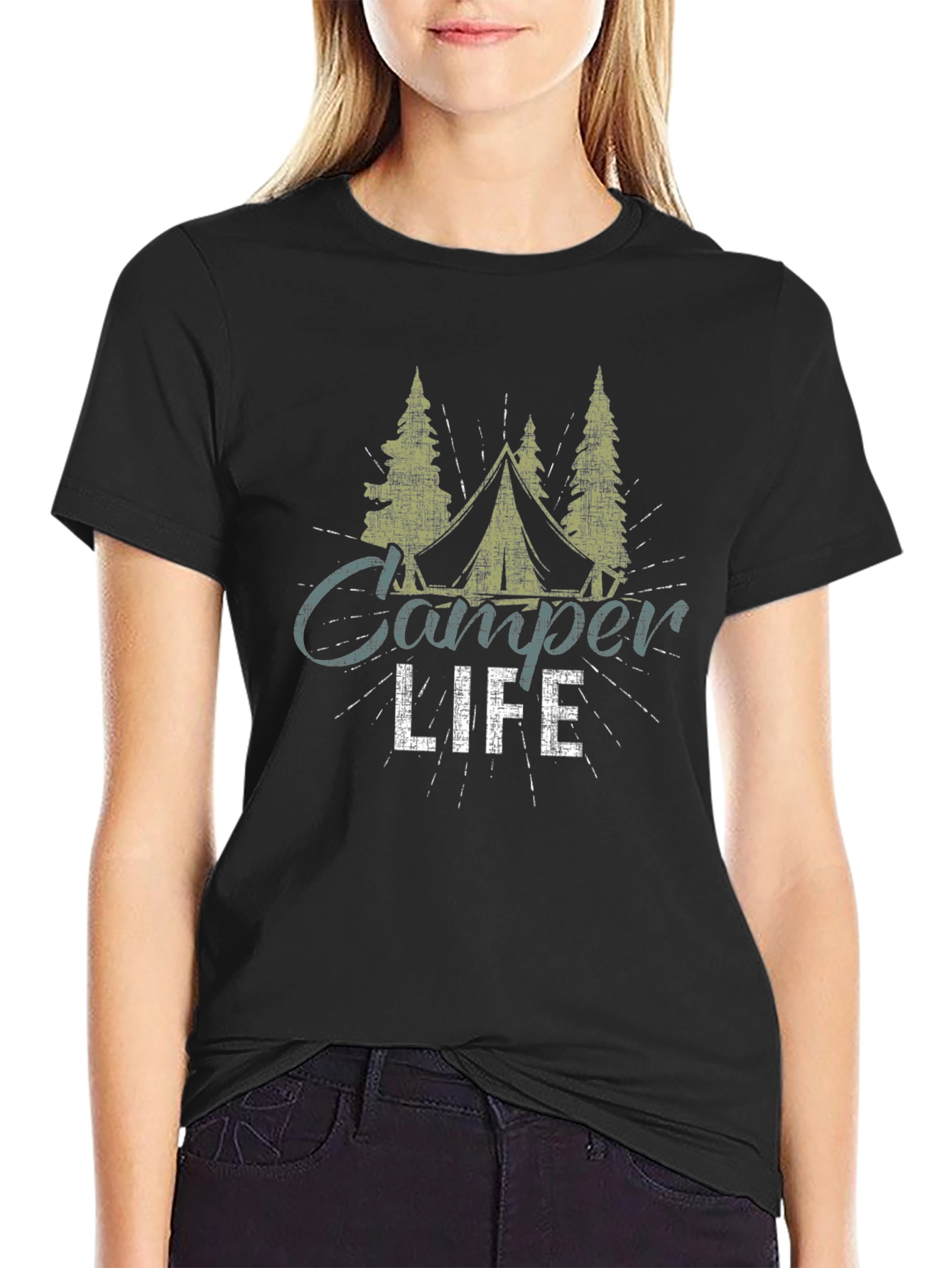 Camper Life Graphic Tee - Outdoor Adventure Shirt