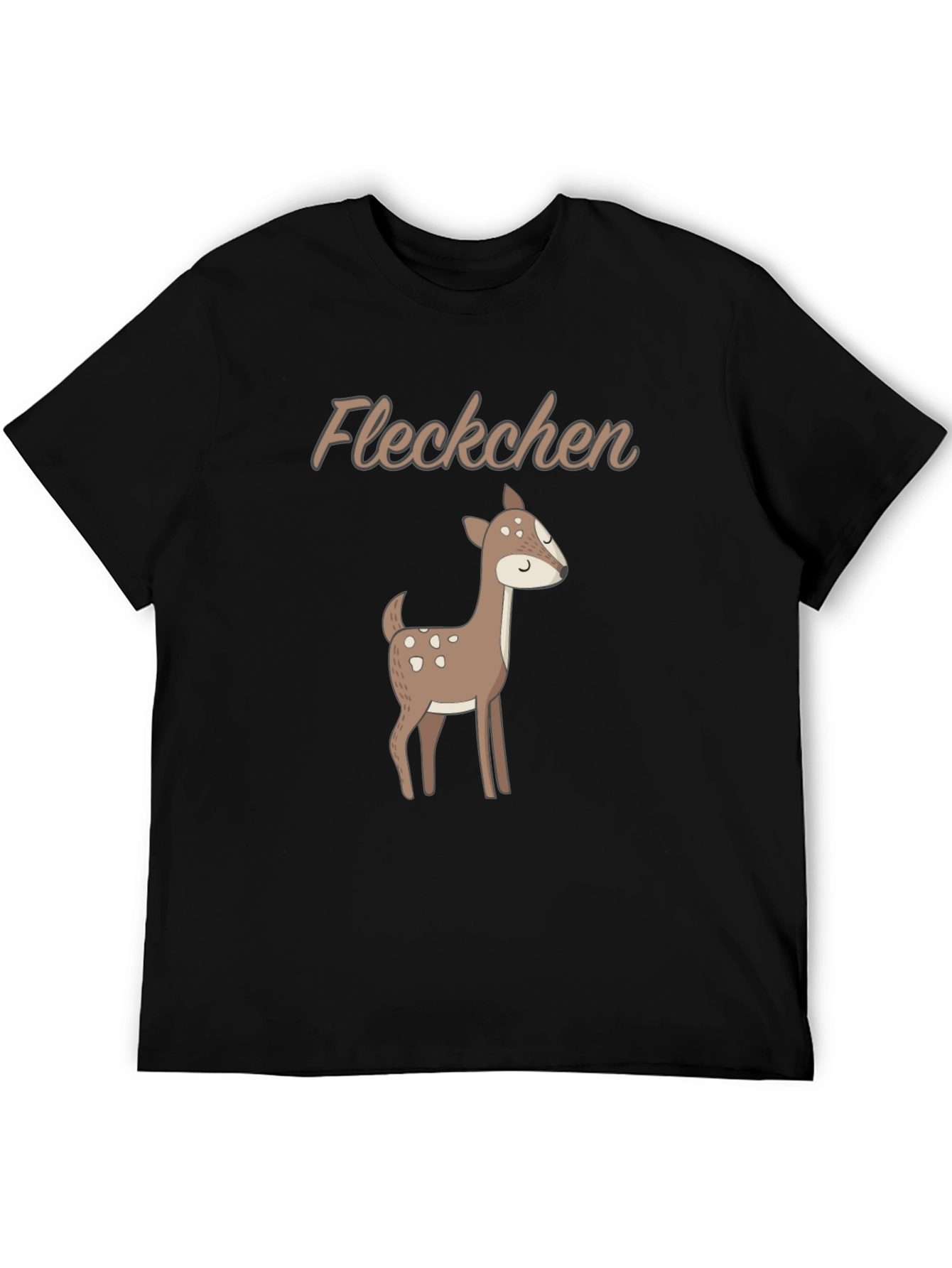 Cute Deer Graphic Tee - Fleckchen