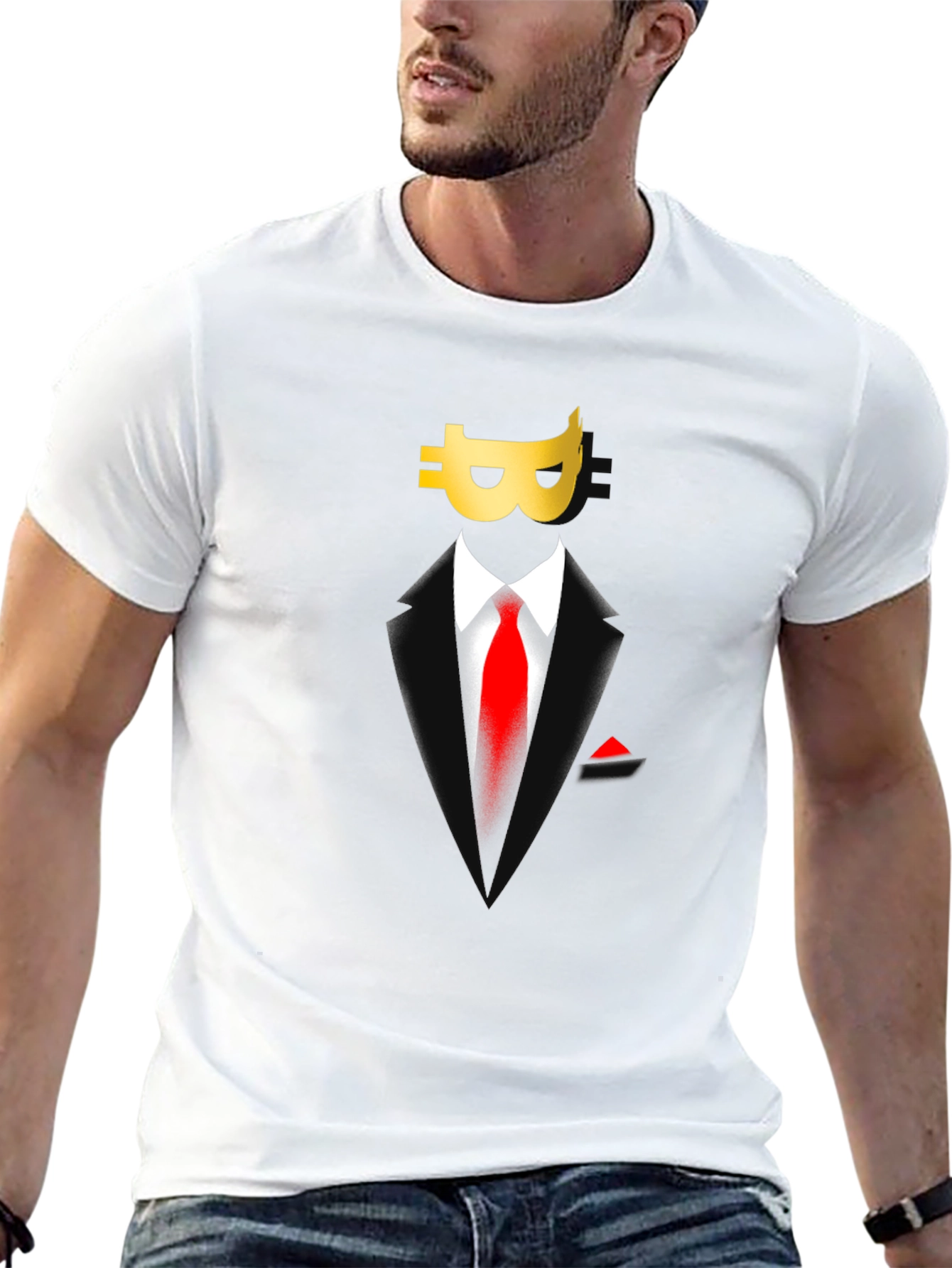 Bitcoin Suit T-Shirt - Crypto Style