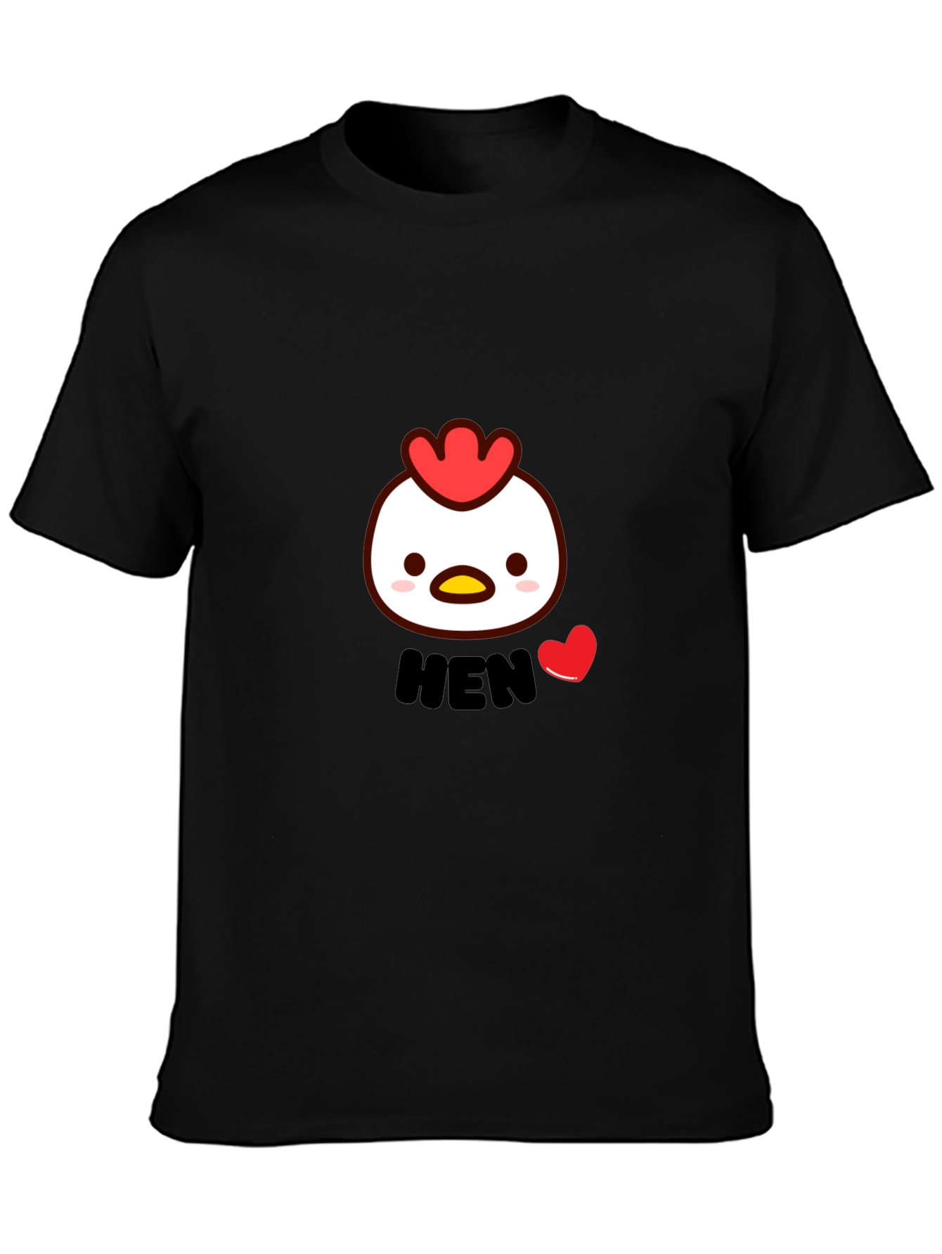 Cute Hen Graphic T-Shirt - Soft Cotton Blend