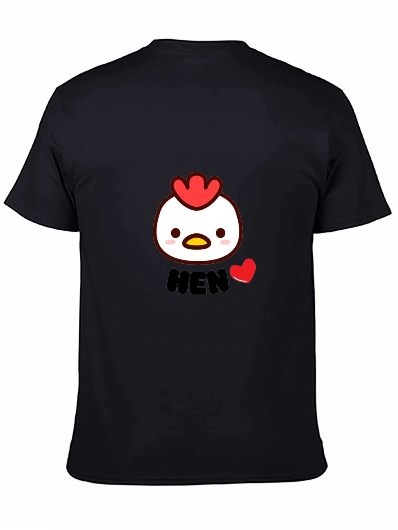 Cute Hen Graphic T-Shirt - Soft Cotton Blend