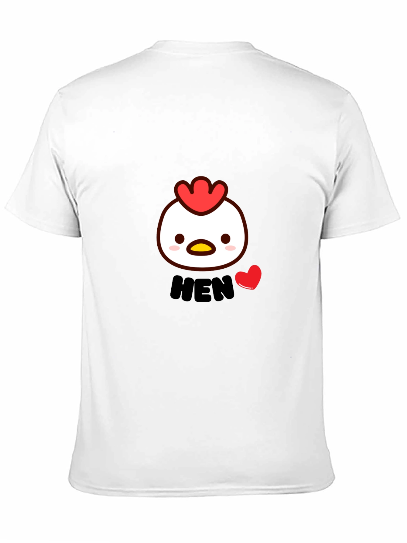 Cute Hen Graphic T-Shirt - Soft Cotton Blend