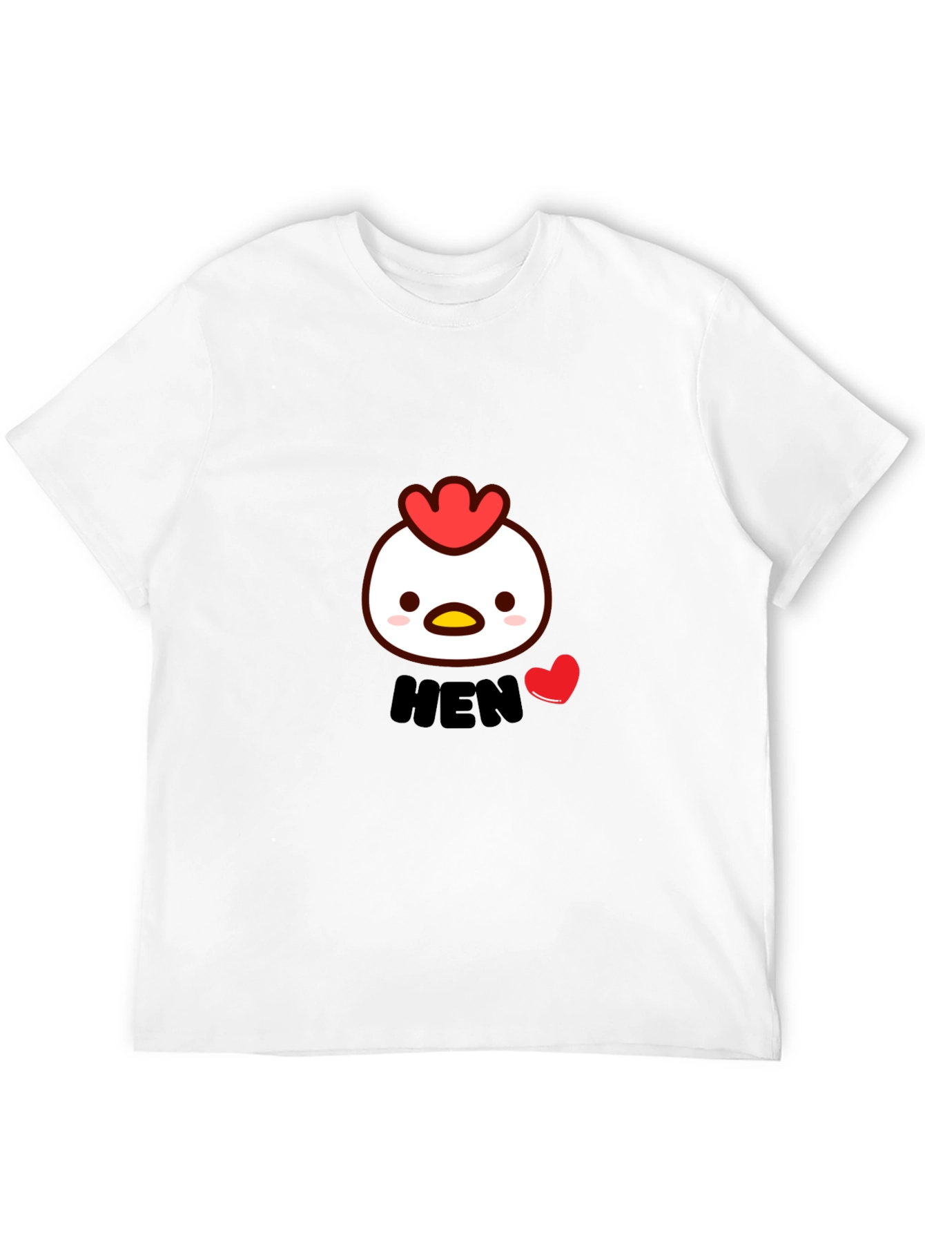 Cute Hen Graphic T-Shirt - Soft Cotton Blend