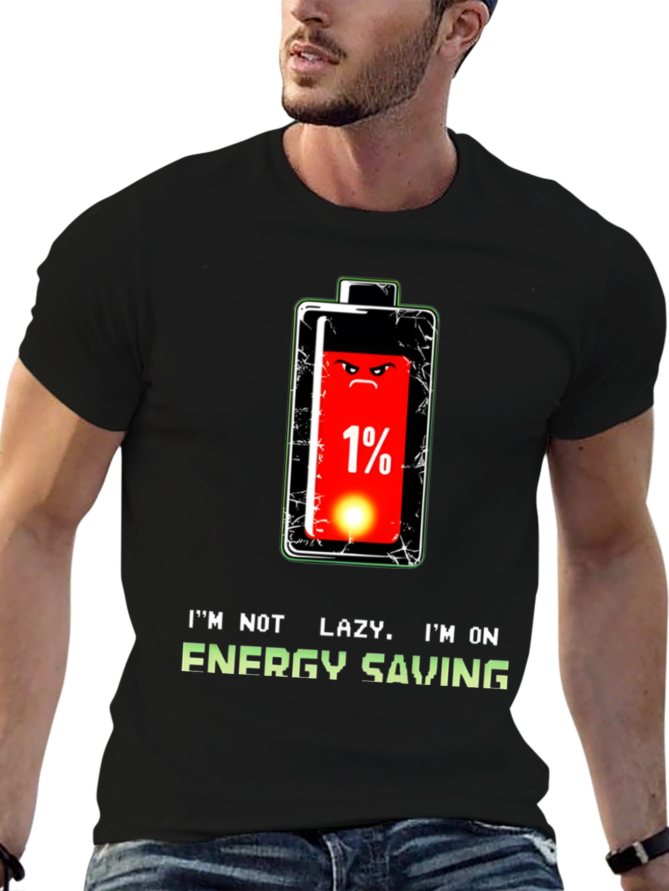 Funny Energy Saving Mode T-Shirt