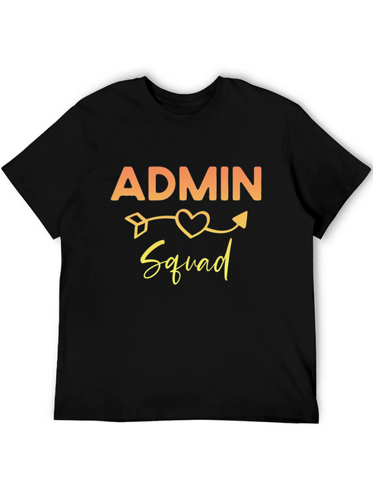 Admin Squad Tee - Heart Arrow Graphic T-Shirt