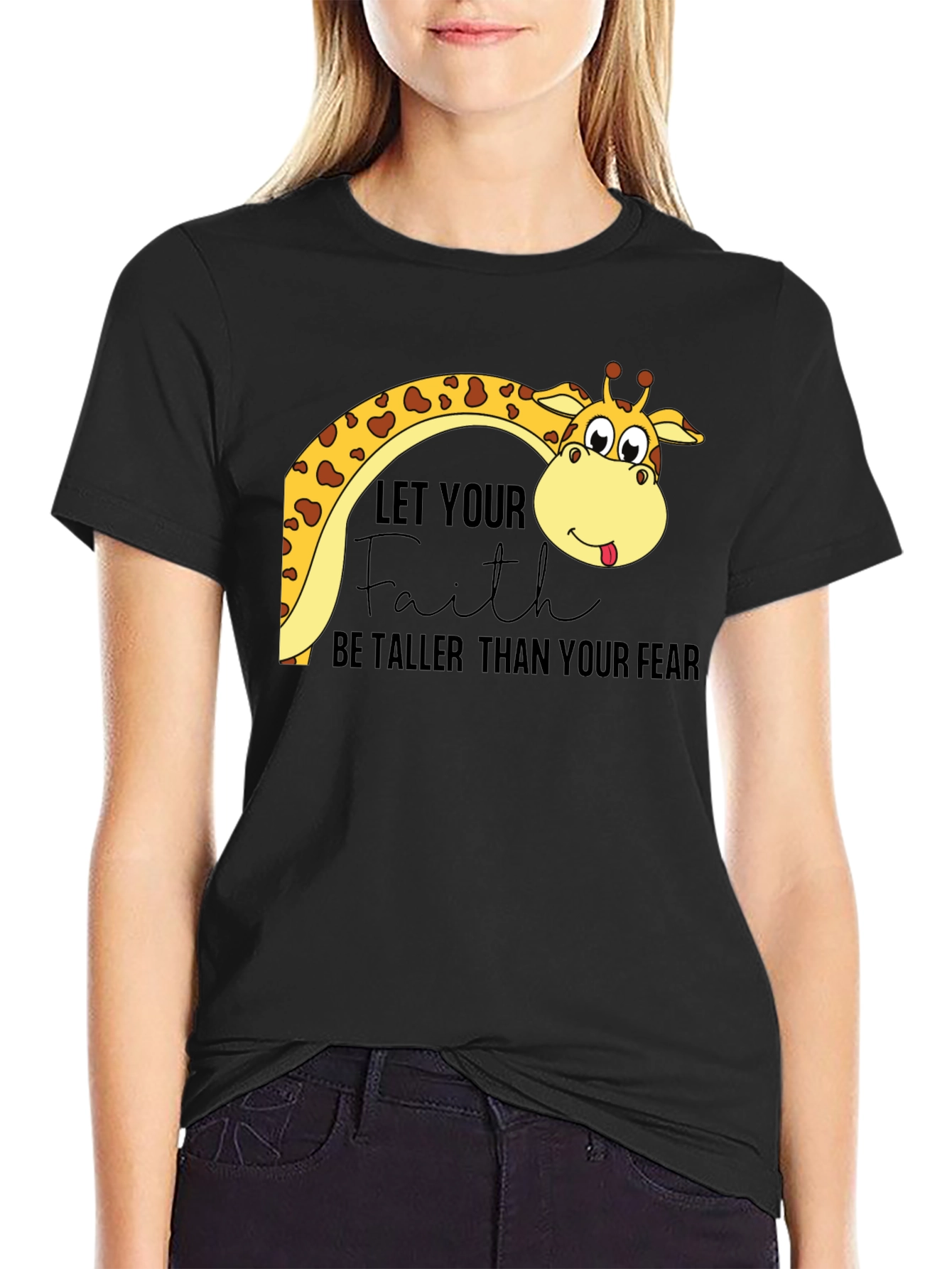 Faith Over Fear Giraffe Tee