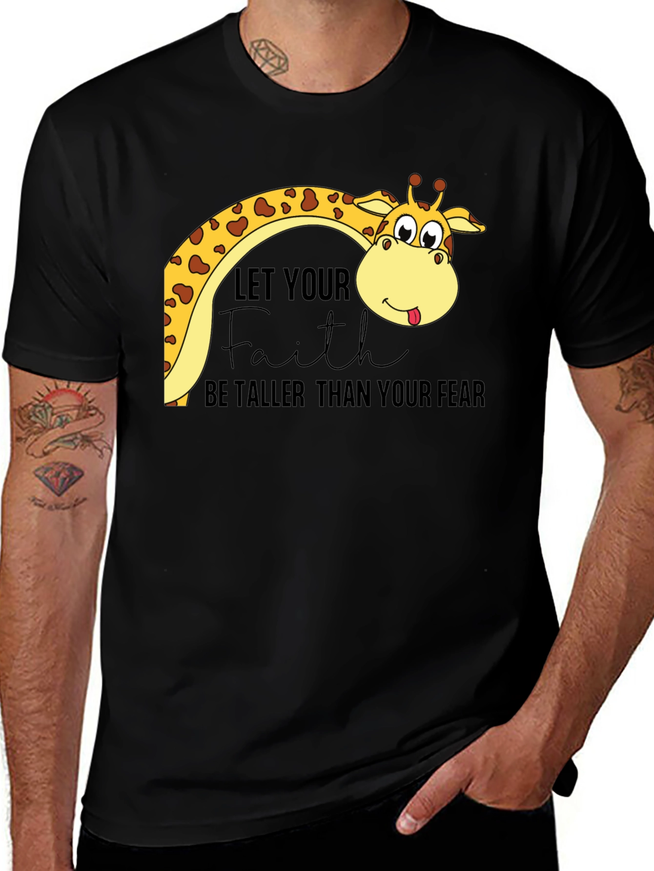Faith Over Fear Giraffe Tee