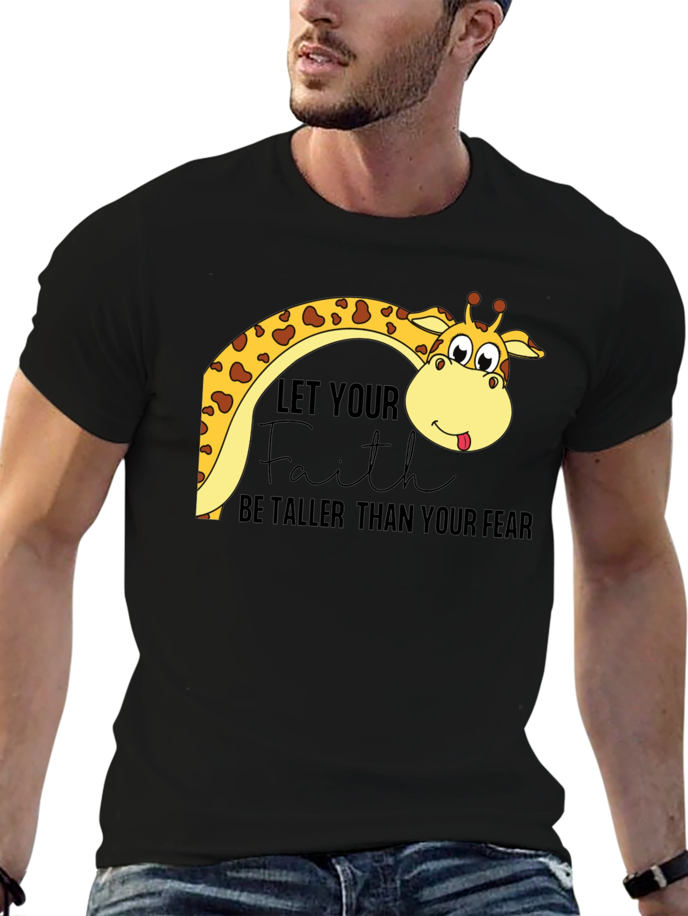 Faith Over Fear Giraffe Tee