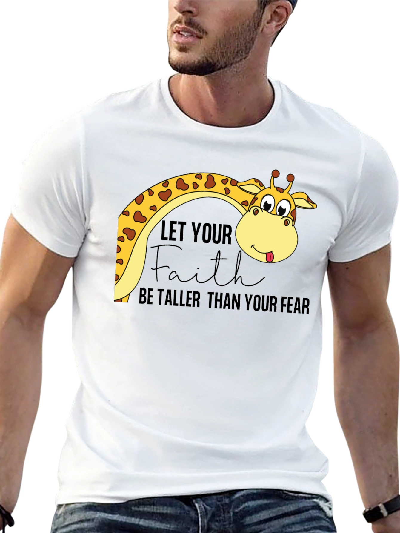Faith Over Fear Giraffe Tee