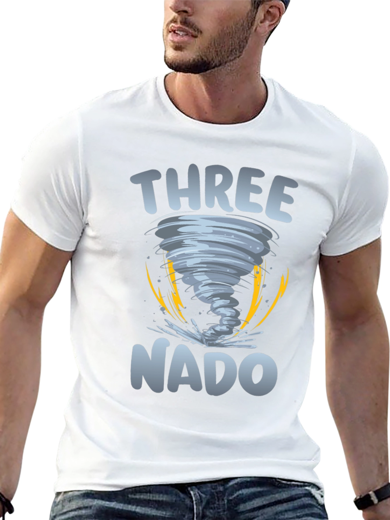 Three-nado Birthday T-Shirt - Weather Themed Party