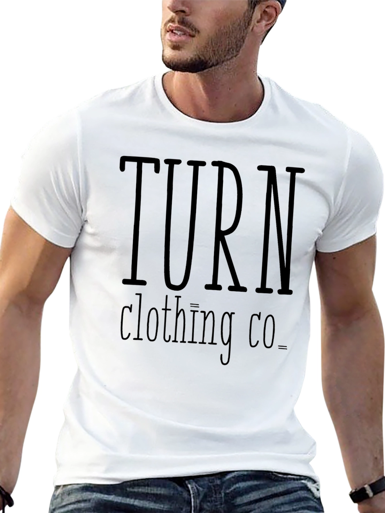TURN Clothing Co. Black Graphic Tee