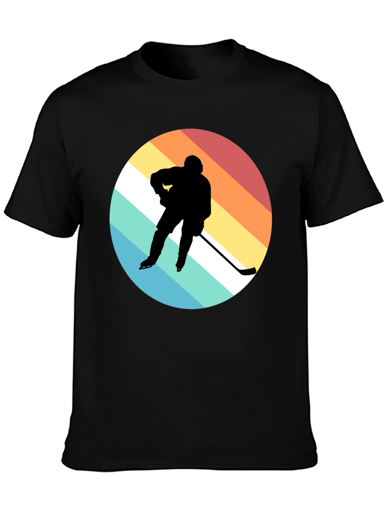 Hockey Player Retro T-Shirt