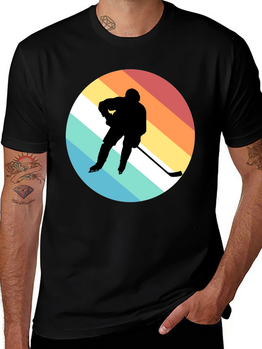 Hockey Player Retro T-Shirt