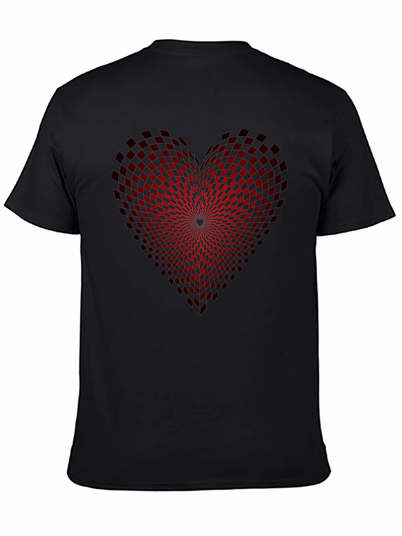 Heart Checkered Graphic Tee