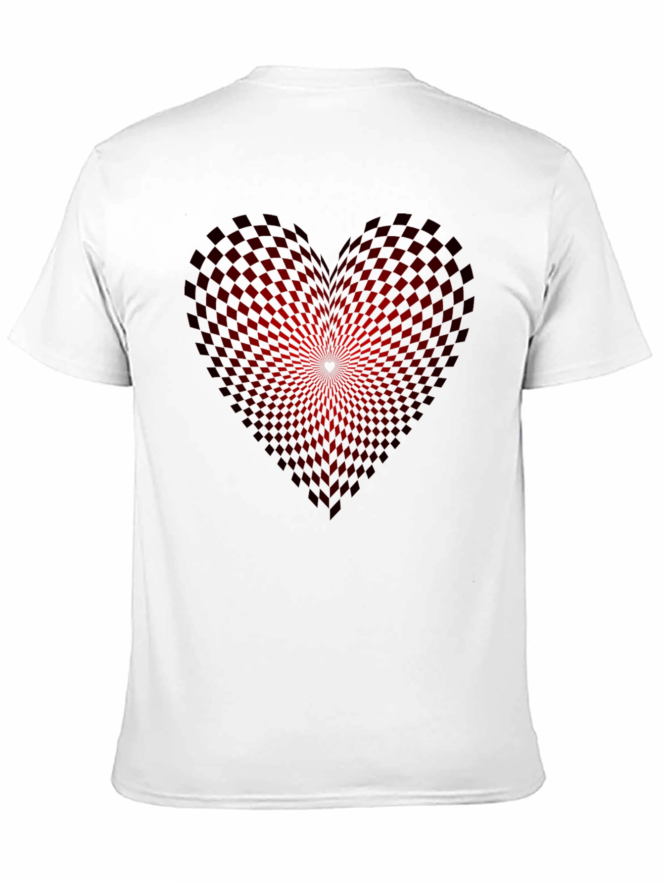 Heart Checkered Graphic Tee