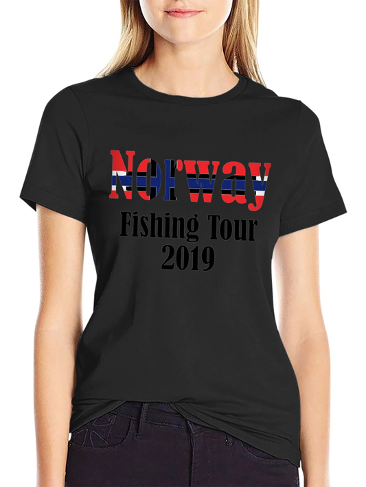 Norway Fishing Tour 2019 Black T-Shirt