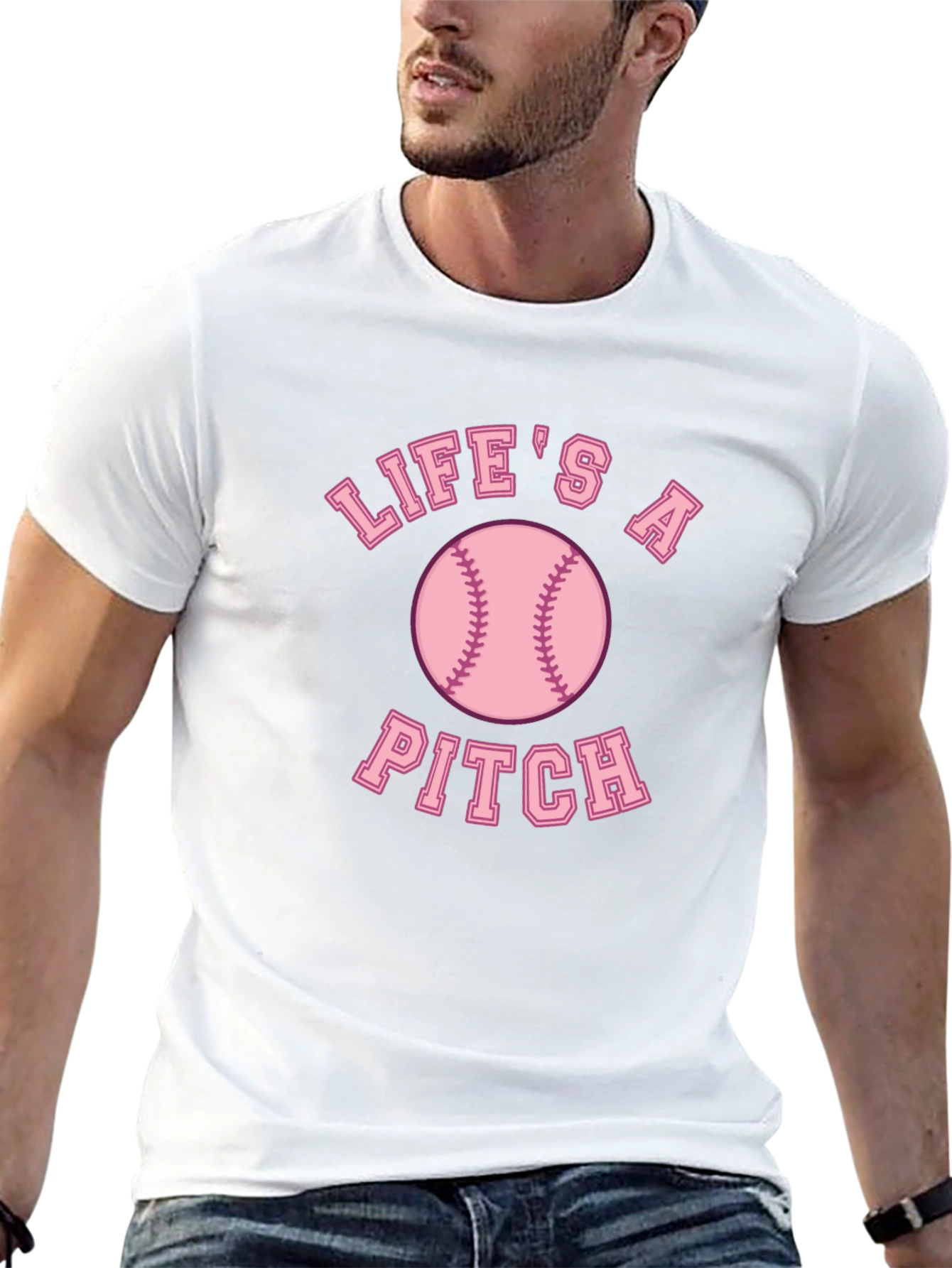 Lifes a Pitch Baseball T-Shirt