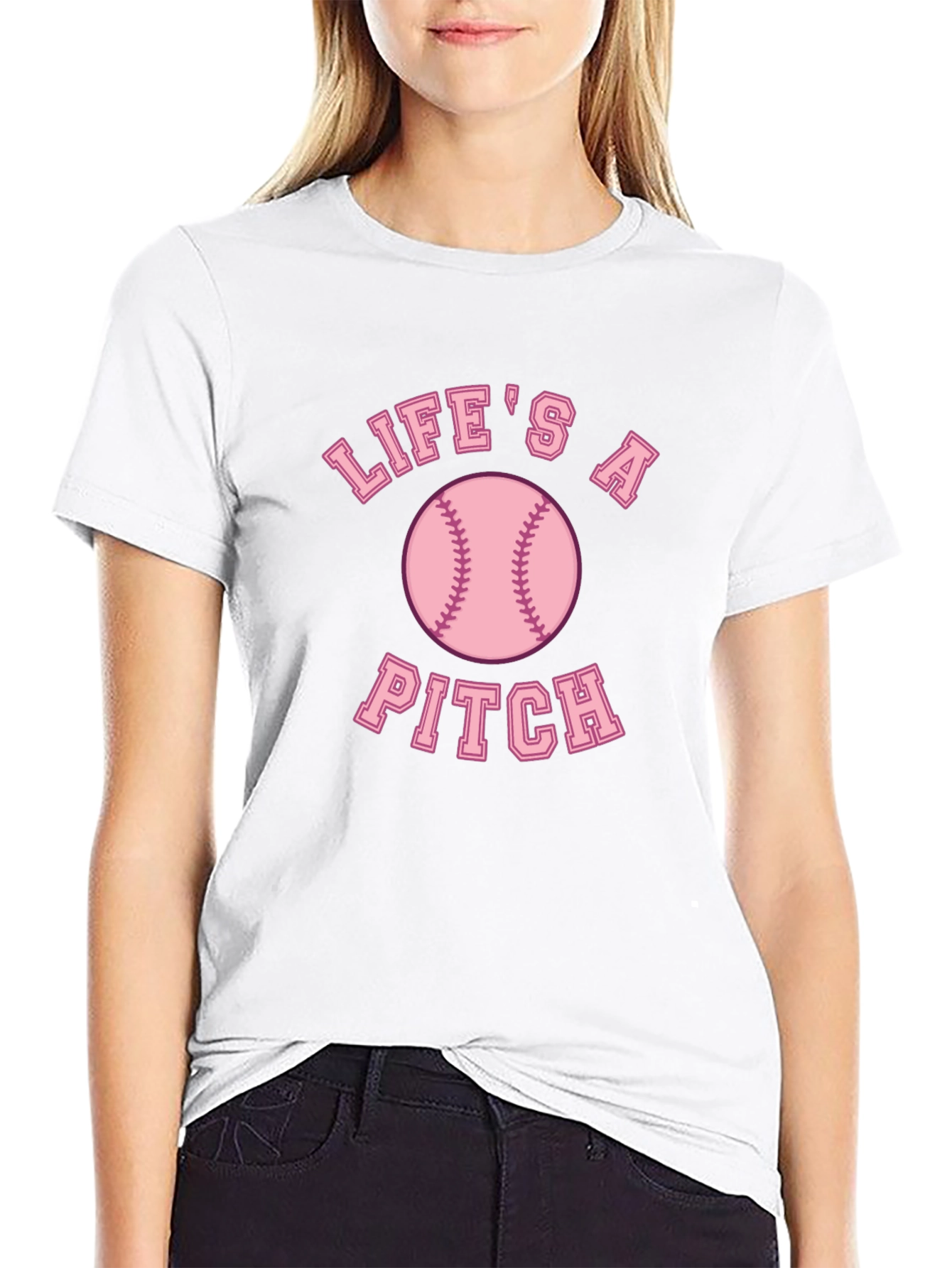 Lifes a Pitch Baseball T-Shirt