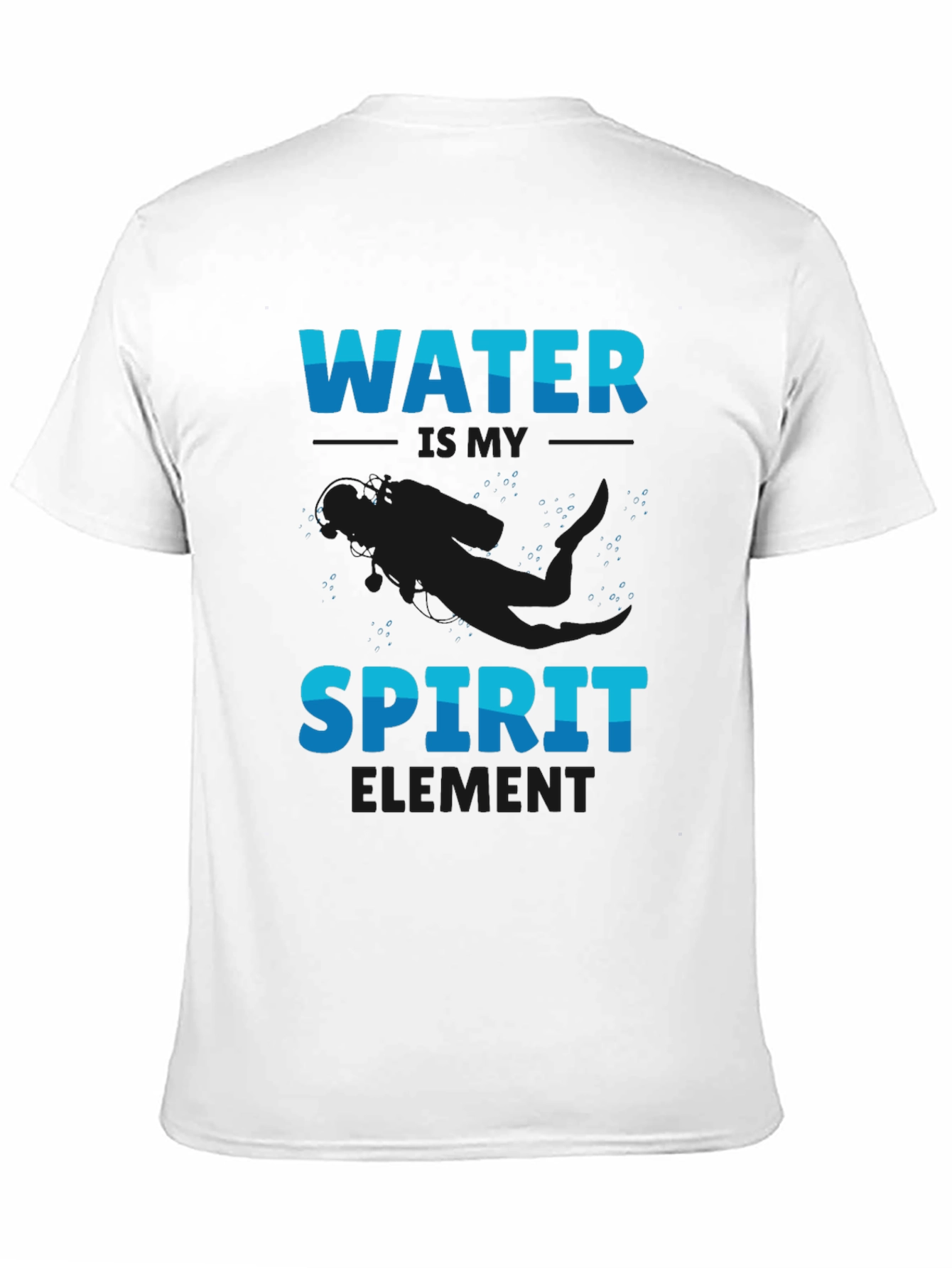 Water Spirit Element T-Shirt - Black Graphic Tee