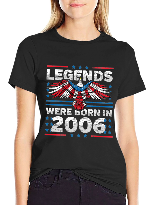 Legends Born in 2006 Patriotic T-Shirt