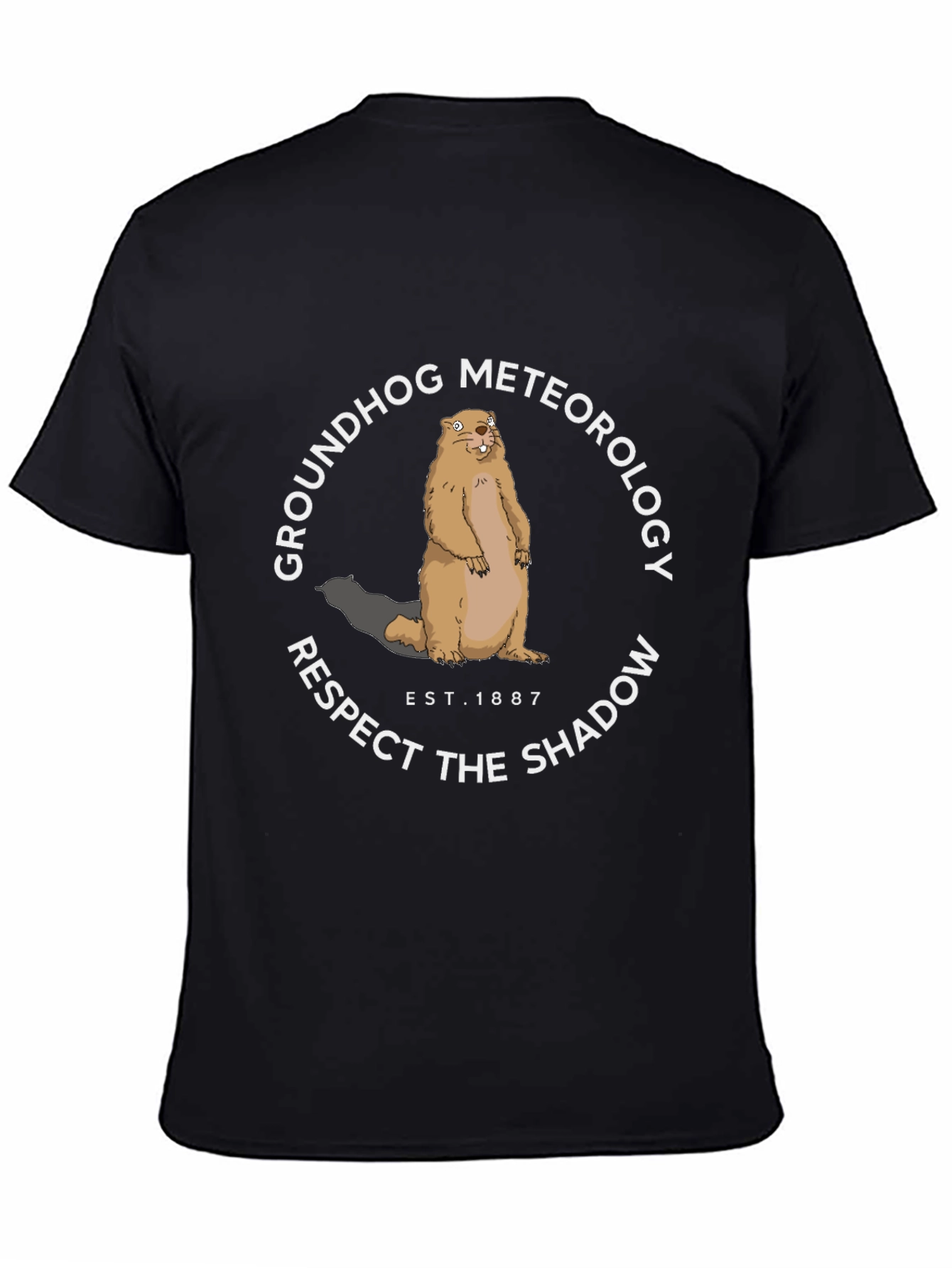 Groundhog Meteorology Respect the Shadow Graphic Tee