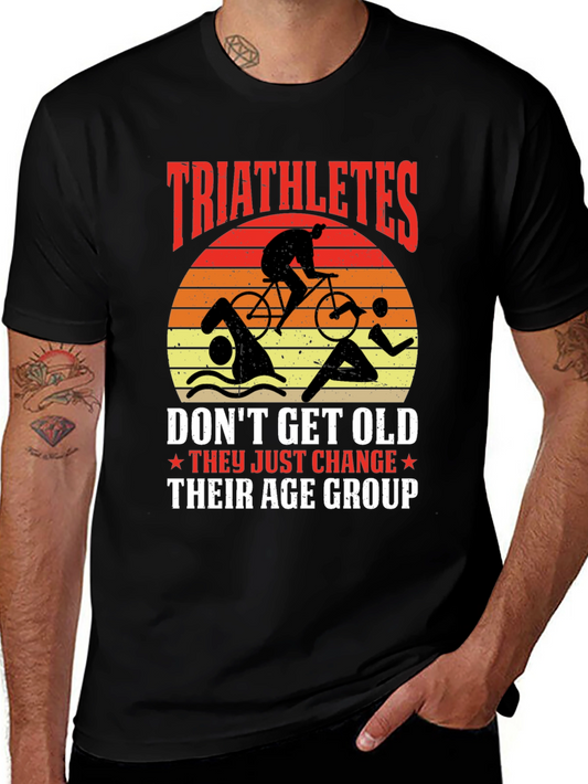 Triathletes Change Age Group Graphic Tee