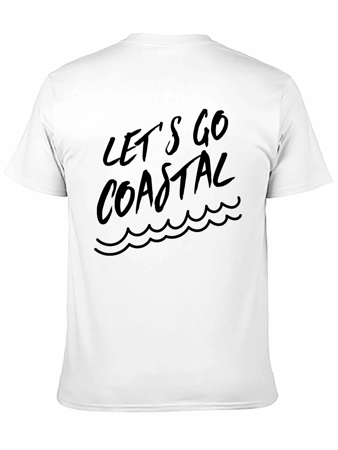 Lets Go Coastal Black Graphic Tee