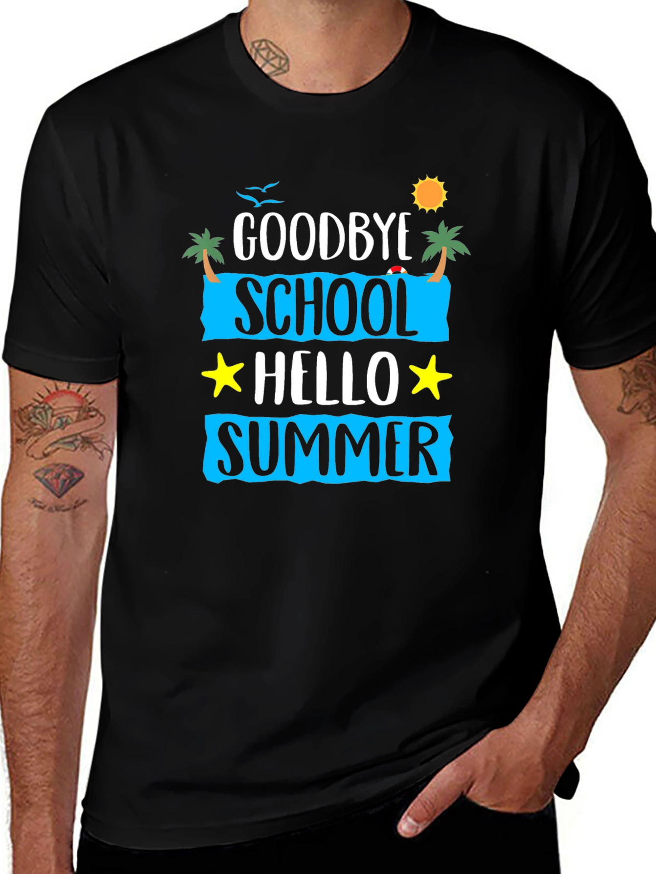 Goodbye School Hello Summer Graphic Tee