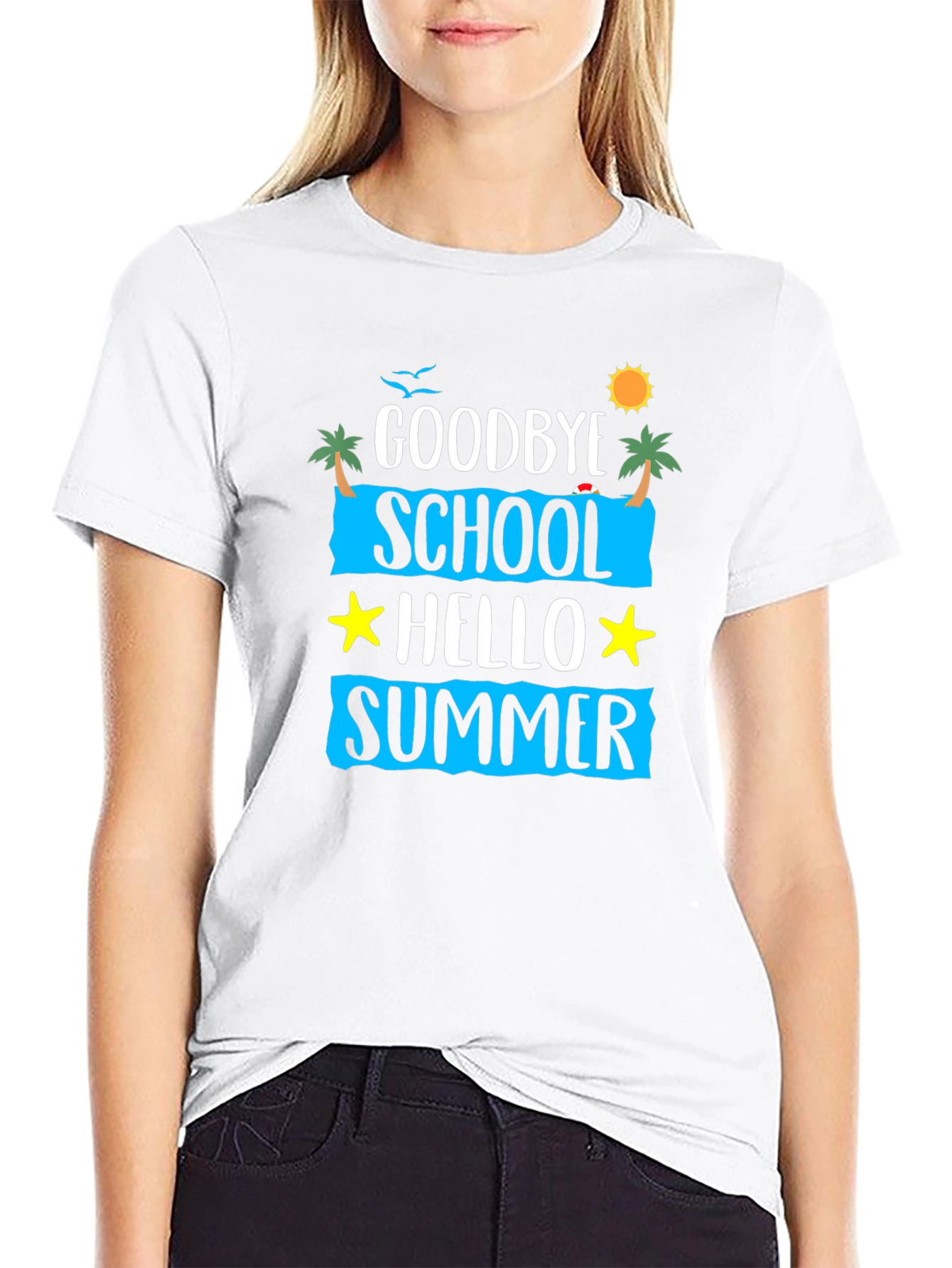 Goodbye School Hello Summer Graphic Tee