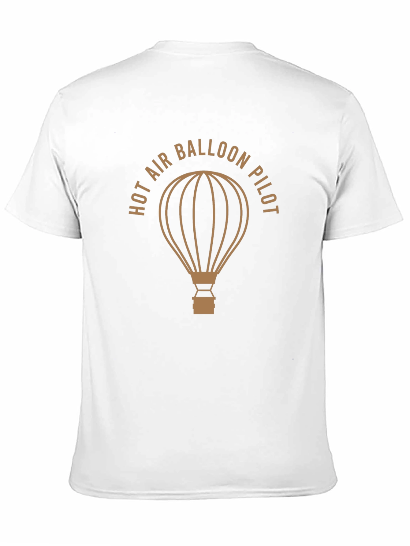Hot Air Balloon Pilot T-Shirt | Black Cotton Blend