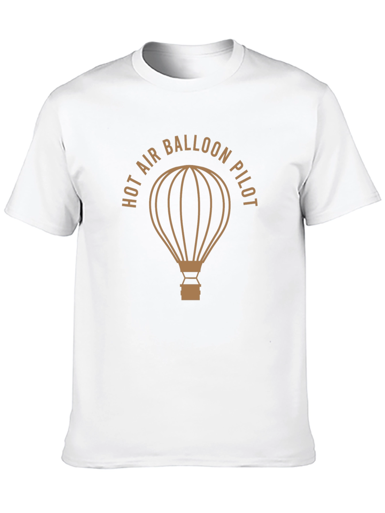 Hot Air Balloon Pilot T-Shirt | Black Cotton Blend