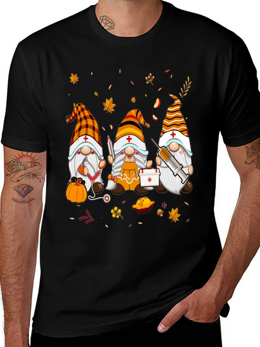 Nurse Gnomes Fall T-Shirt