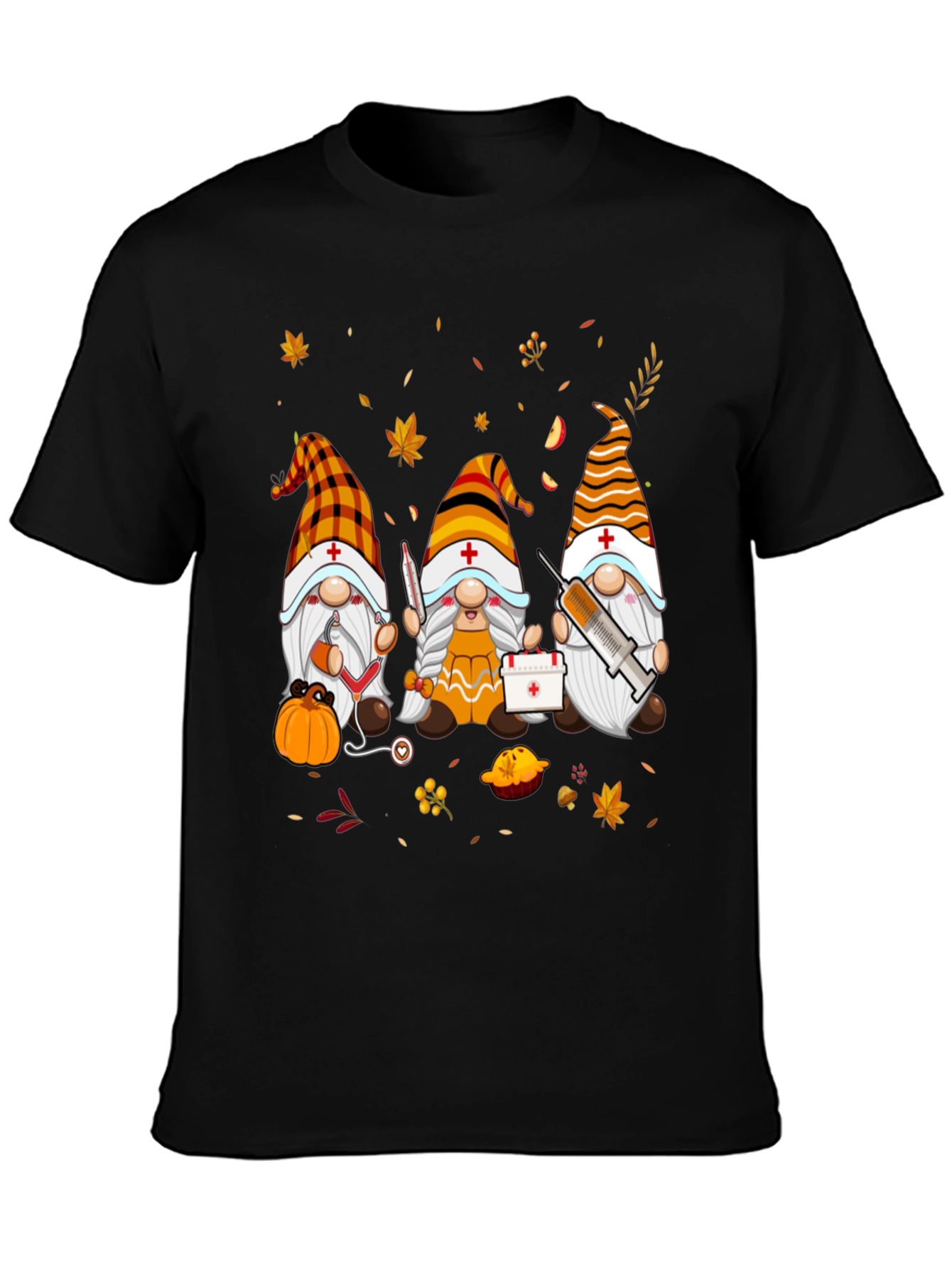 Nurse Gnomes Fall T-Shirt