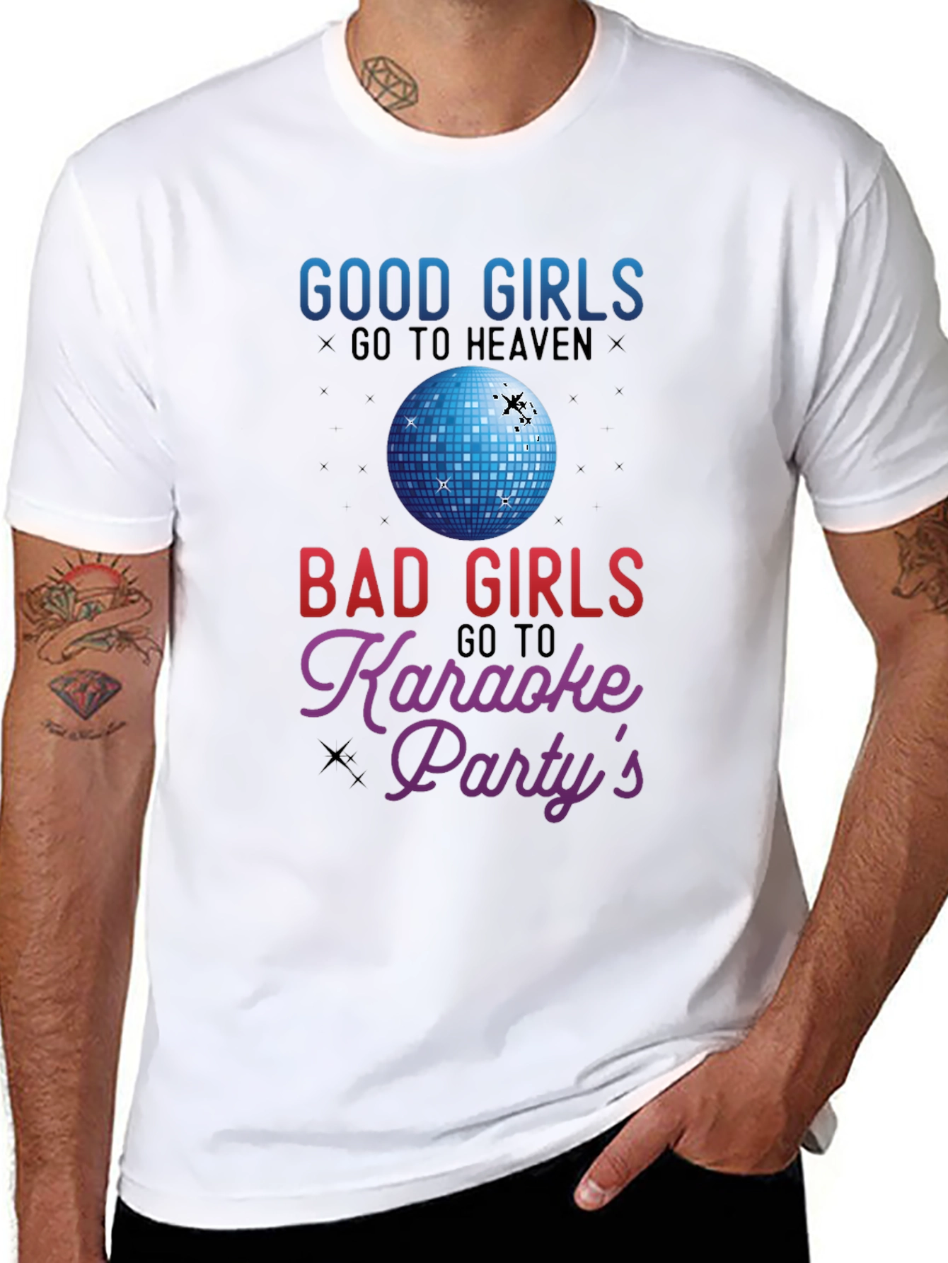 Good Girls Heaven Bad Girls Karaoke T-Shirt