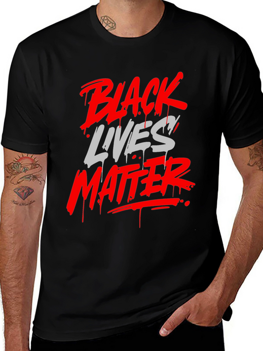 Black Lives Matter Graphic Tee - Mens Fashion