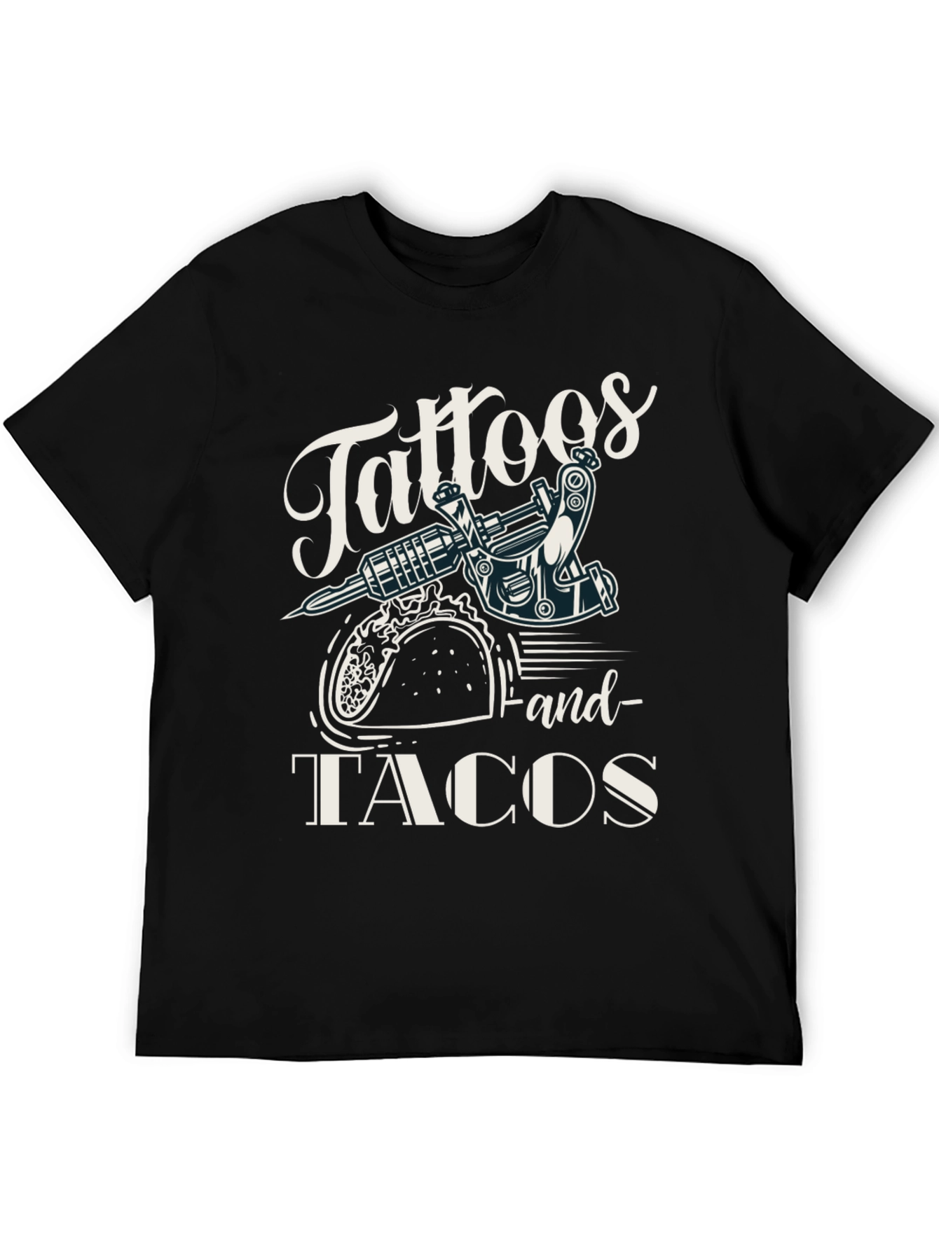 Tattoos & Tacos Black Graphic Tee