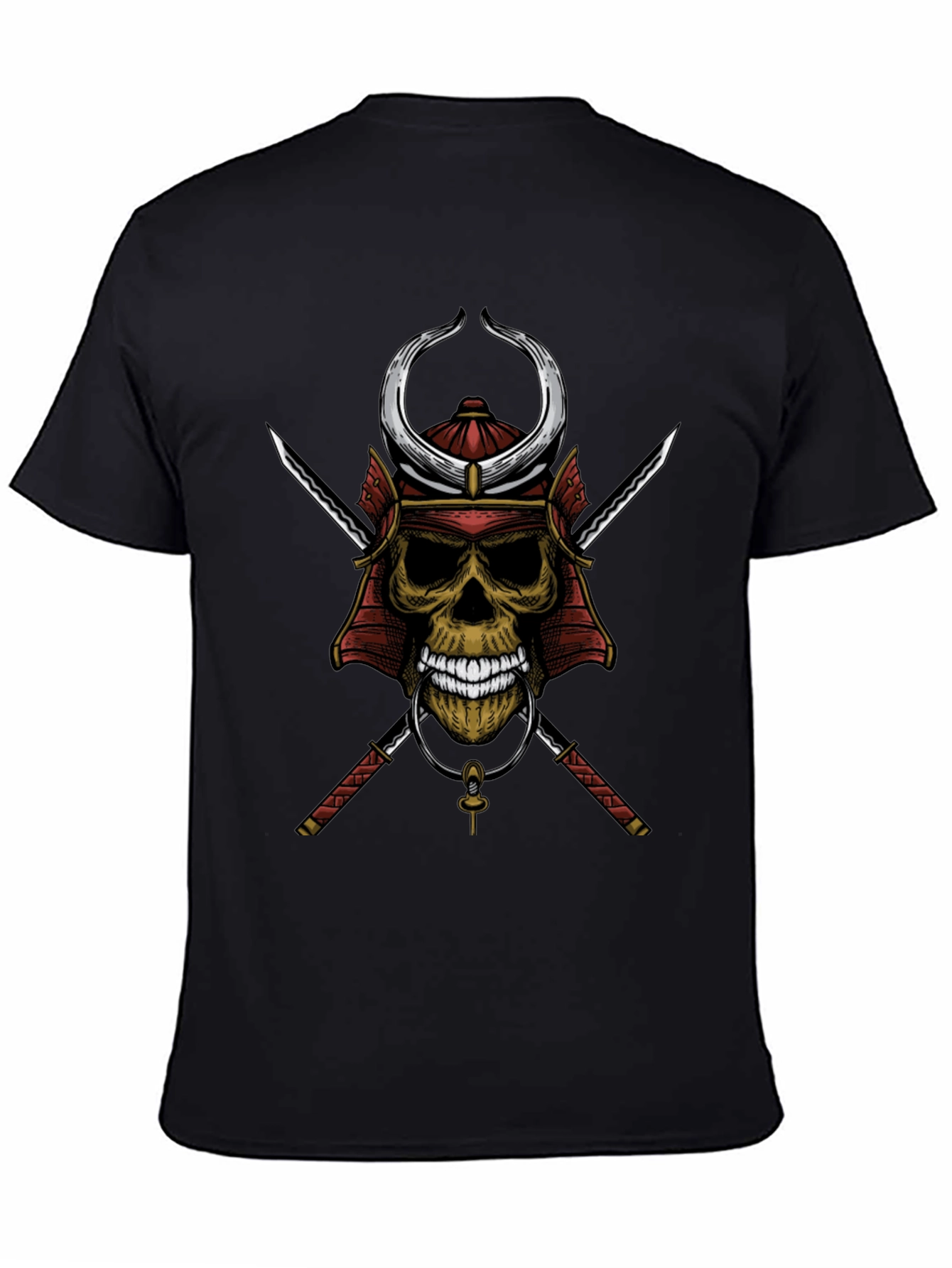 Samurai Skull Graphic T-Shirt